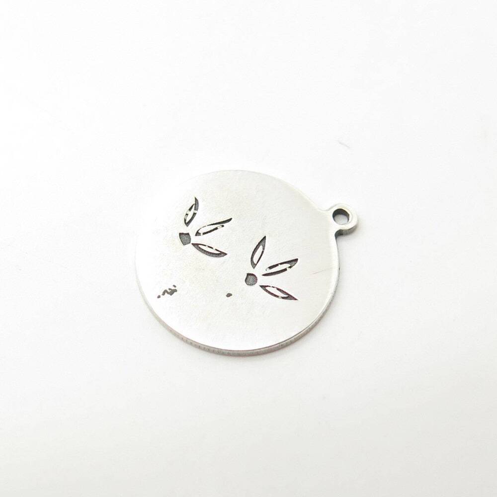 925 Sterling Silver USA Two In Town Bird's Feet Charm Pendant - Picture 5 of 8